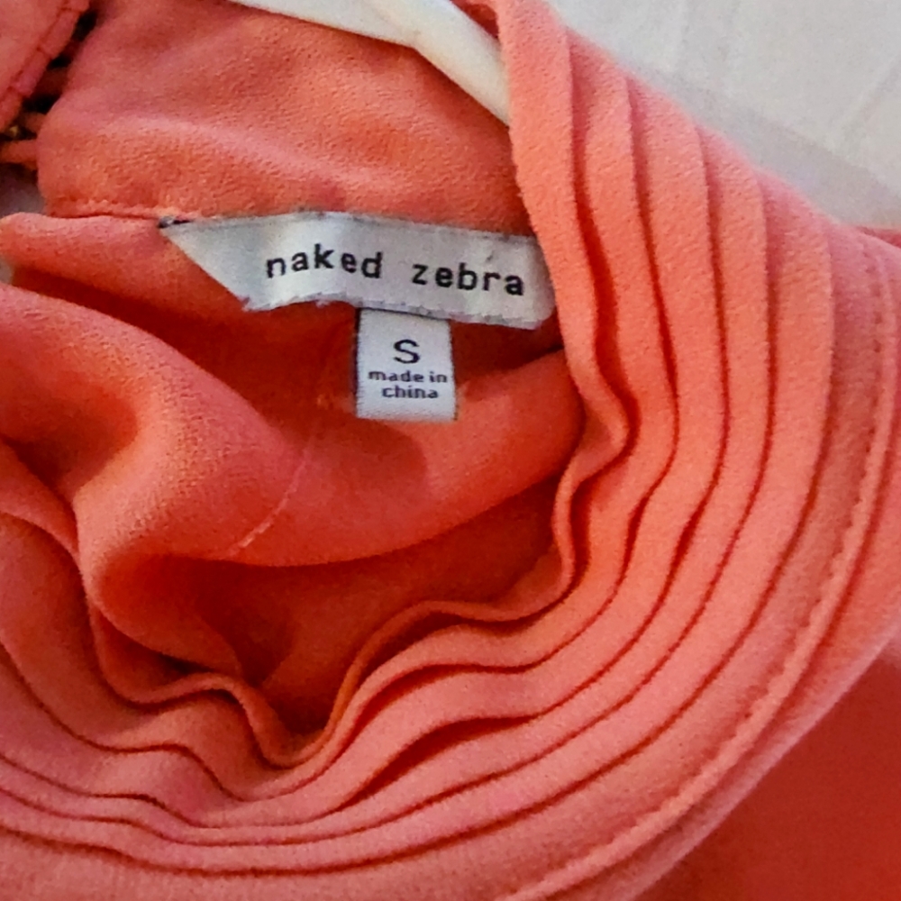 Coral blouse - Picture 3 of 3